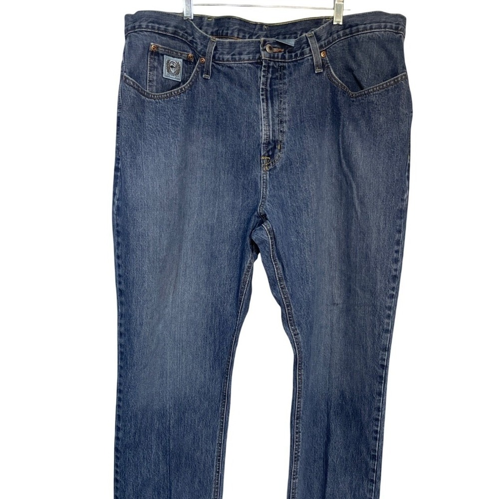 Cinch Locker Stock Blue Denim Jeans MB92834013 Mens 44x30 Straight Leg Cotton